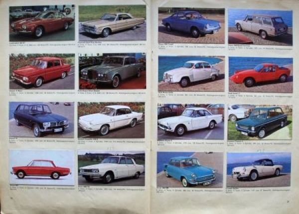 Bauer Verlag "Autos, Autos, Autos" Automobile-Scrapbook 1970 (2407)